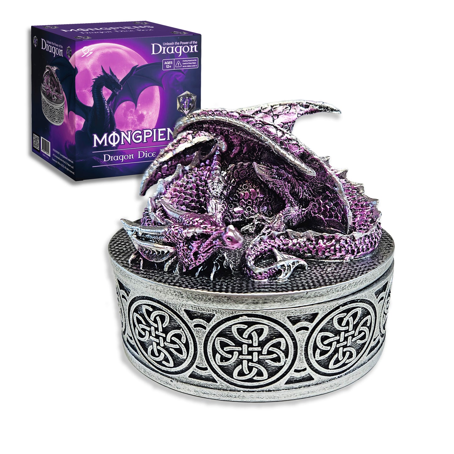 DND Dragon Dice Storage Box (Pupple)