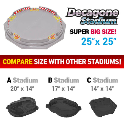 Decagon Battling Top Stadium for Beyblade